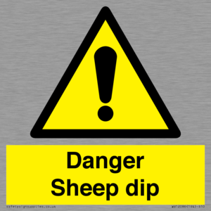 Danger Sheep dip